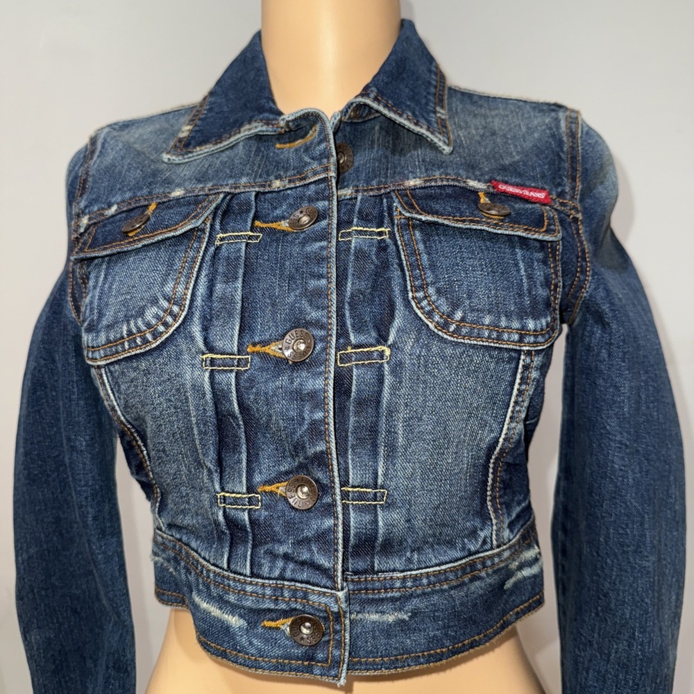 Marciano and GUESS CO Women's Denim Jacket Button‎ Closure Size S/P
